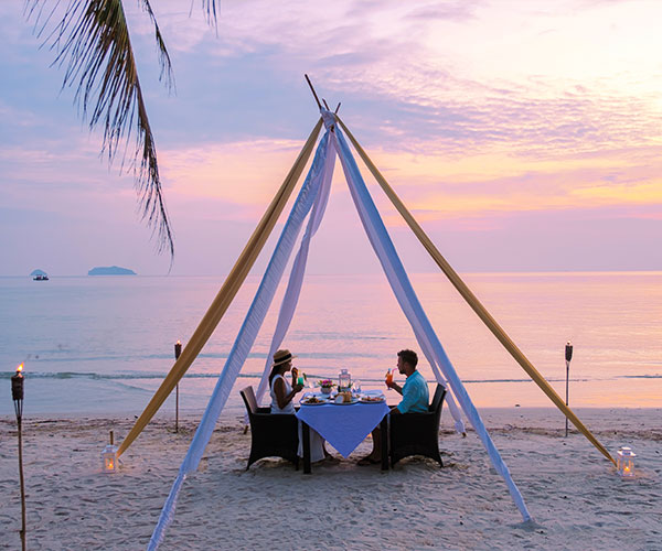 Canopy/Cabana Candle Light Dinner