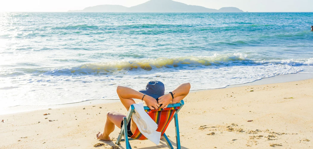 Relaxing on the Beach